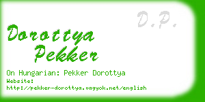 dorottya pekker business card